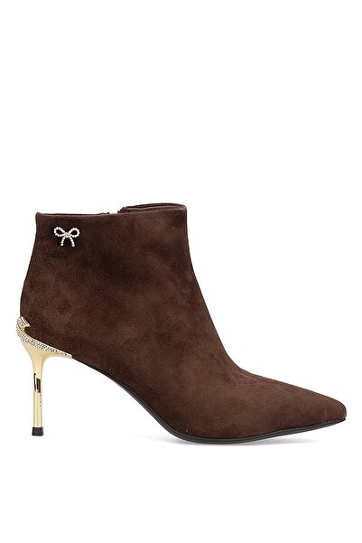 Guja 25K417 Women's Genuine Leather Heeled Boots Brown