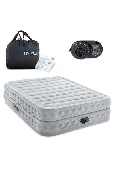 Other Materac dmuchany 203x152x51cm z wbudowaną pompką elektryczną INTEX 64490ND