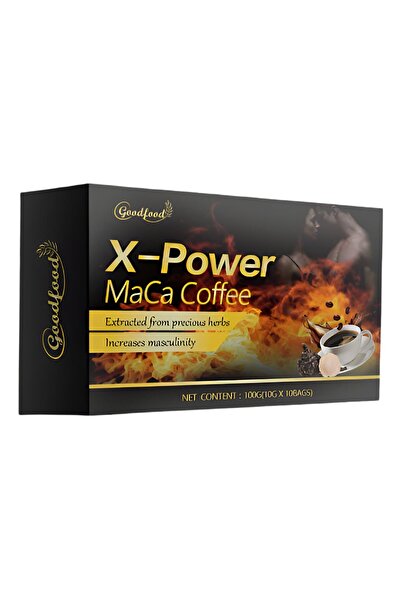 POWER X-Power Men's Coffee, Good Food Maca Coffee, 10 Sachets