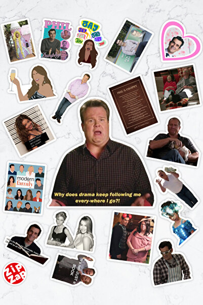 ZipZap Modern Family Telefon Laptop Bullet Journal Yapışkanlı Folyo Sticker P...
