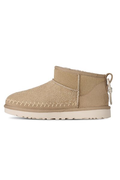 UGG Kadın Rahat Düz Taban Nefes Alabilen Üst Yüzeyli Düşük Bilek Bej Bot & Bootie 1171538-MUSTARD