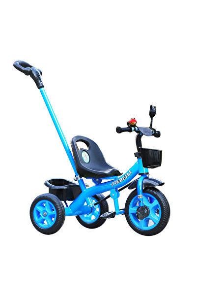 NBW Pedal tricycle for children 2-5 years old, Parental handle, Blue