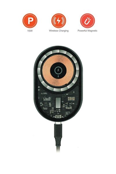 Başkenttekno W13 Kablosuz Araç İçi Telefon Tutucu Ve Telefon Şarj Cihazı Siyah