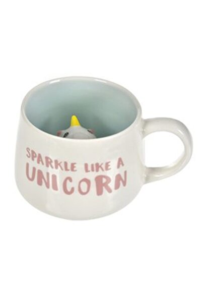 SHOPIENS Ceramic Mug with 3D Unicorn Figurine Inside