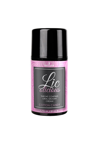 SENSUVA Gel pentru sex oral - Sensuva Lic-o-licious Vată de zahăr 50 ml