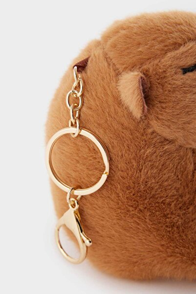 DeFacto Women's Squirrel Themed Charm Keychain F7837Axns