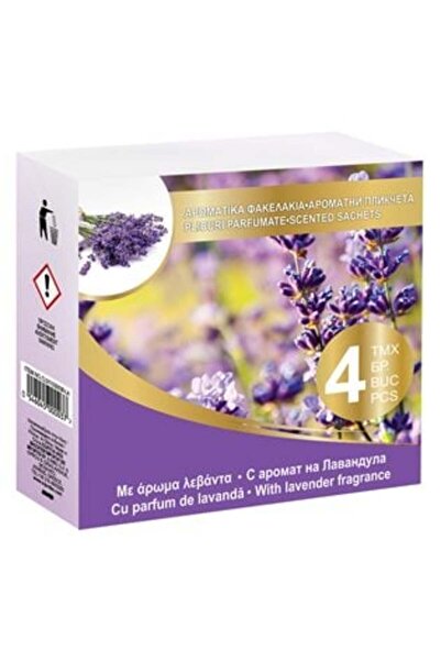 SHOPIENS Pliculețe parfumate cu aromă de lavandă - 4 buc.