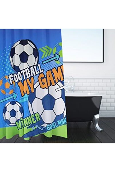 SHOPIENS Football Shower Curtain 180 x 180 cm