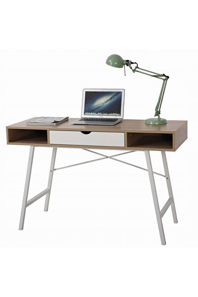 JollyMag Počítačový stôl, Jumi, MDF doska, oceľ, so zásuvkou, bočnými policam...