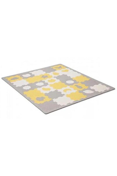 Kinderkraft Children's Play Mat LUNO SHAPES, 3D Puzzle, 1850 x 1650 mm (Yellow)