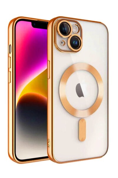 MKR غطاء حماية مغناطيسي لهاتف آيفون 13 - برتقالي - (5796)