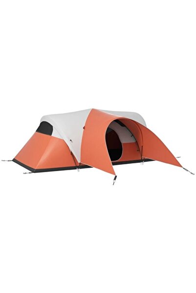 JollyMag Cort camping, 5-6 persoane, impermeabil, cu copertina, ferestre, gea...