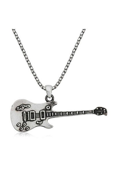 Generic Brand .Silver Electric Guitar Men's Necklace