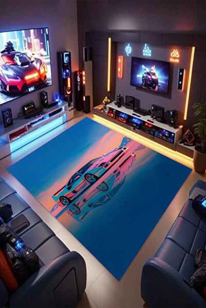 Reyhani F40 -1Desenli Kaymaz Taban Makinede Yıkanabilir Gaming Oyuncu Gamer G...