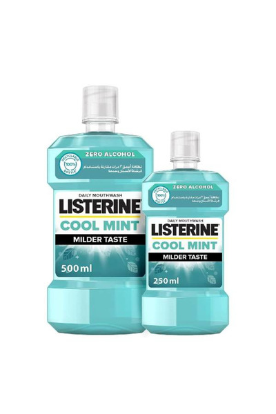 Listerine ليسترين غسول فم 500 مل مجانا + 250 كول مينت