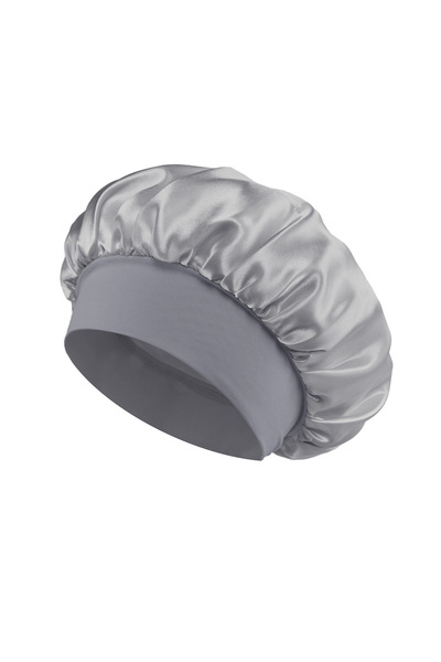 Choice8 Grey 1pcs Soft Silk Satin Lined Bonnet Large Satin Hair Bonnet Househ...