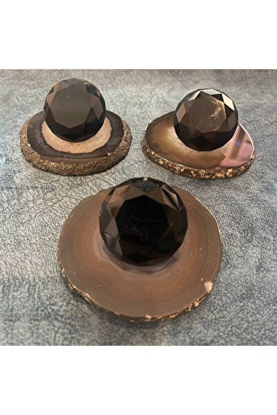 Leexo Accesoriu Decorativ Diamant Cristal Chihlimbar negru si Cutie Cadou - p...