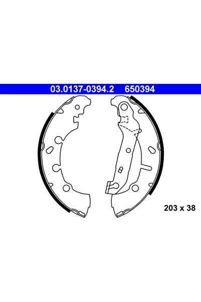 Ate Set Saboti Frana Ford Fiesta 4/Fiesta 5/Fiesta Limuzina Mazda 2