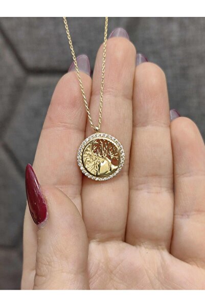 nasipkuyumcu 14 AYAR HAYAT AĞACI MODEL TARZ ALTIN KOLYE KLY01031