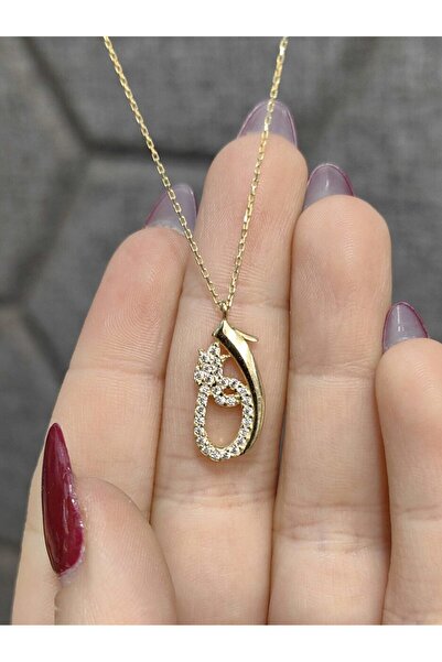 nasipkuyumcu 14 AYAR ELİF VE VAVLI MODEL ALTIN KOLYE KLY00202