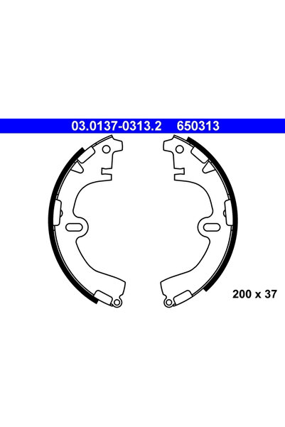 Ate Set Saboti Frana Toyota Camry/Carina 4/Carina 5 1982-2002