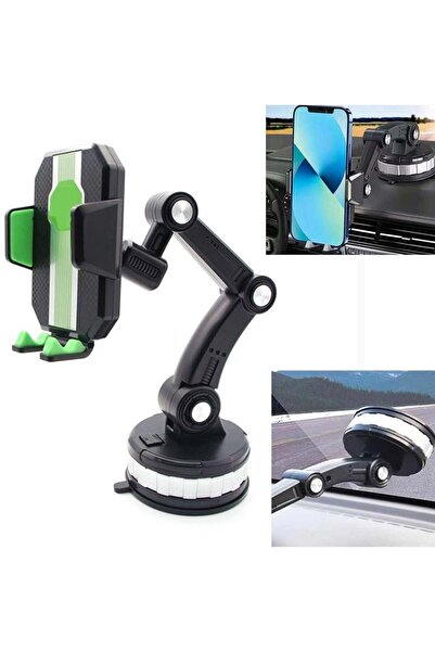 Arabest Car Phone Holder Mount, Strong Suction Cup,Button Pop-up iPhone Smartphone Car Mount for Windshield