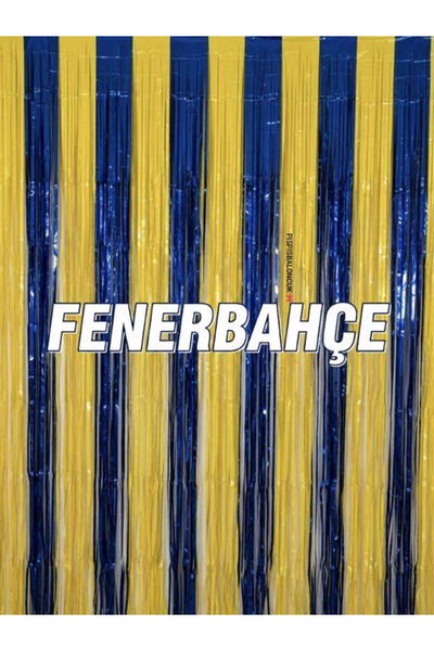 PISPISBALONCUK Fenerbahçe taraftar temalı Sarı Lacivert Balon Püskül Parti Sü...