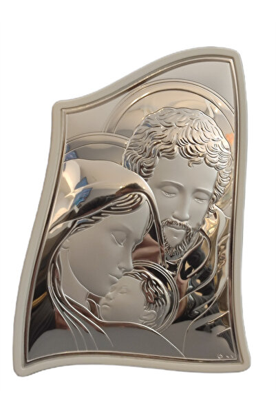 Prince Silvero Icoana Argintata Sfanta Familie 30 x 21 cm