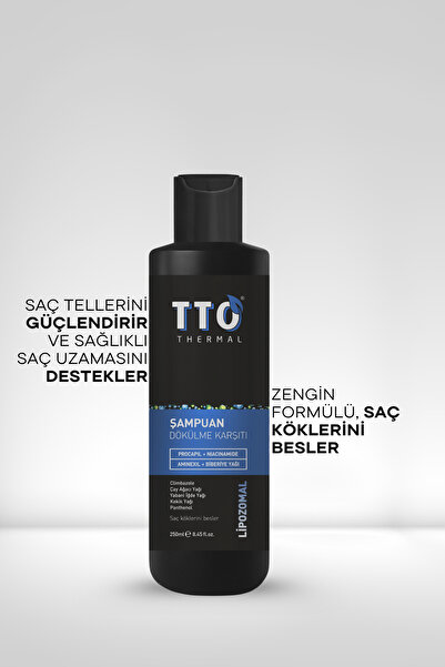 TTO Thermal Dökülme Karşıtı Şampuan 250 ml – Saç Dökülmesine Karşı Güçlendirici Formül