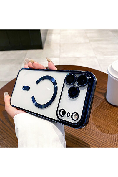 UnDePlus Compatible with Magsafe for Apple iPhone 17 Pro Case Transparent Silicone Cover with Camera Lens Protected