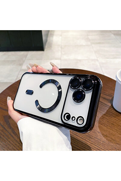 UnDePlus Apple iPhone 17 Pro için Magsafe ile uyumlu Kılıf Kamera Lensli Koru...