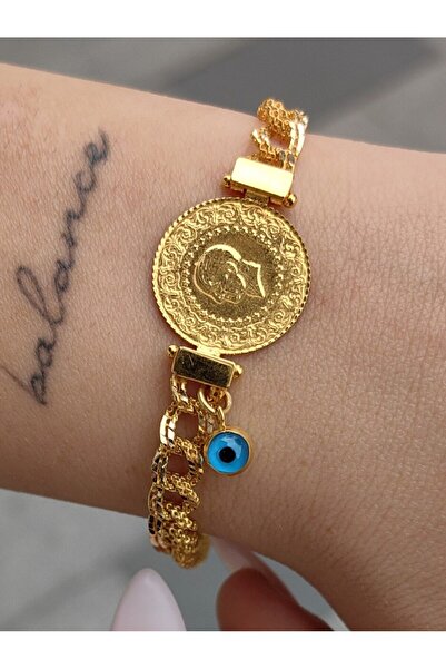 nasipkuyumcu 22&14 AYAR FİZYON 2Lİ SAMANYOLU MODEL ÇEYREKLİ BİLEKLİK KNY00155