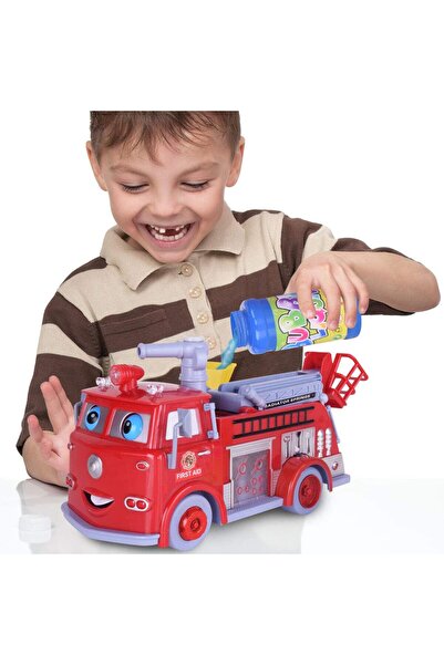 MalPlay Fire engine generating soap bubbles, for children, Malplay, with sound effects and lights
