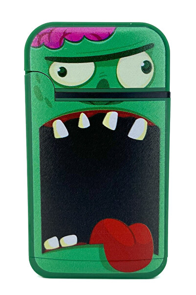 Zengaz Cool Tasarım Jet Alev Çakmak - Green Monster