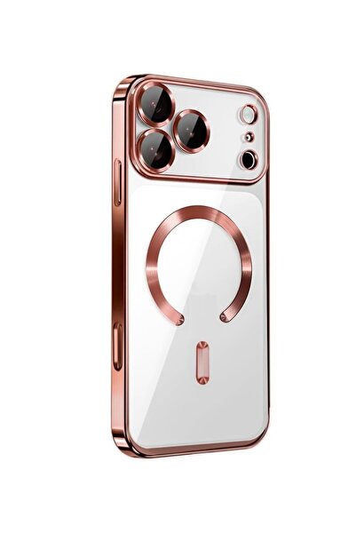 UnDePlus Apple iPhone 17 Pro için Magsafe ile uyumlu Kılıf Kamera Lensli Koru...