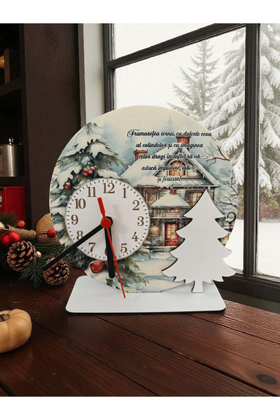 DLC Christmas decoration with clock