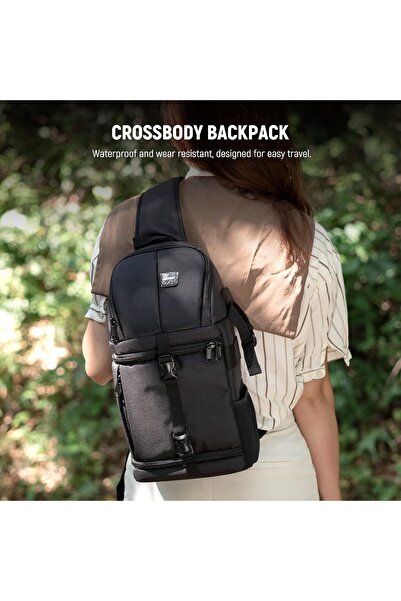 NEEWER Professional Camera Sling Backpack for Nikon Canon Sony and Other DSLR and Lens, Tripod, Othe