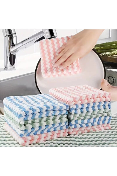 Generic “5-Pack Scouring Pads Set – Washable Absorbent Dish Cloths for Kitchen, Sink & Stove Cleaning”