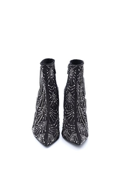 Letafia Rian Sarkıt Taşlı Topuklu Kısa Çizme