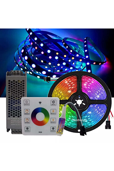 RFAN Digital LED Strip KIT, RGB, 10m, 14.4W/M, 24V, Transformer 200W, Controller