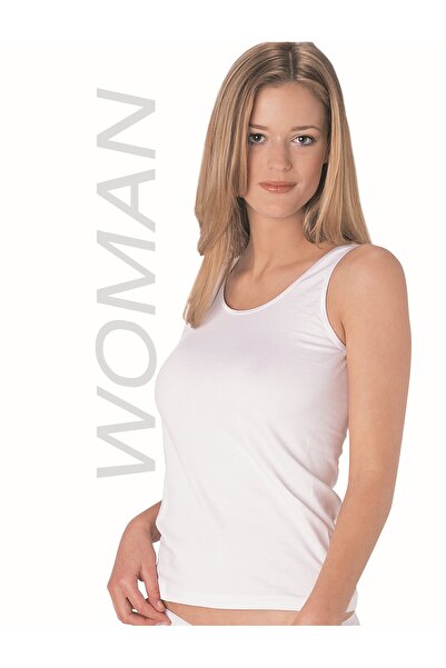 GUNERI UNDERWEAR Thick Strap White Ribbed Undershirt 100% Cotton Undershirt 3...