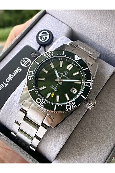 Sergio Tacchini Brand Men's Wrist Watch + 200m Waterproof + Steel Case Band + Gift Bracelet +