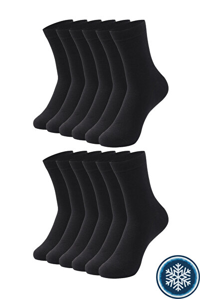 HRN Textile 12-пакет мъжки дълги зимни чорапи с памучна подплата