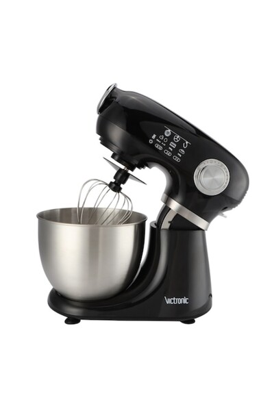 VICTRONIC food processor with stainless steel bowl, 5LT capacity, 1000W power, 12 speed control leve