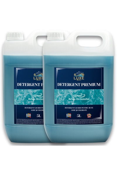 Luxe Wash Lichid Briza Oceanului 10L – Pachet 2x5L Curățare Profesională și Parfum Marin