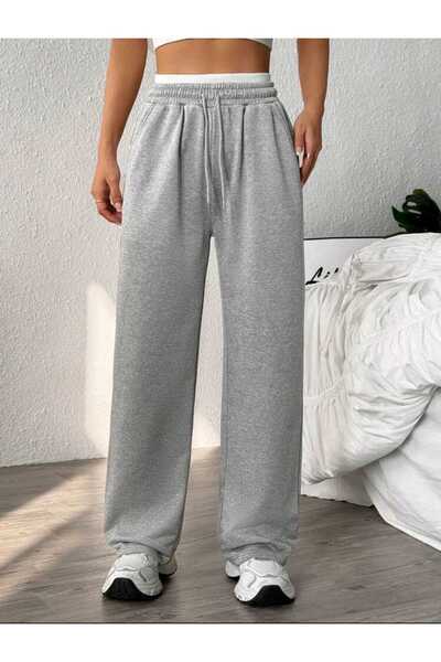 ELASSEL KIŞLIK KADIN GRİ BOL EŞOFMAN ALTI