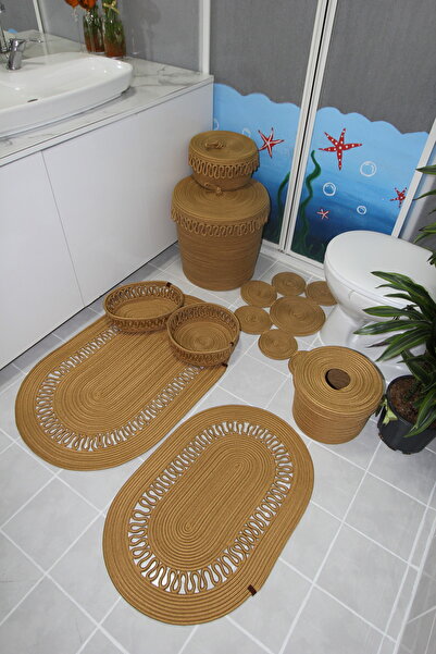 fa collection desing Covoraș de baie, coș, set, coș murdar, recipient pentru detergent, coș pentru machiaj, organizator