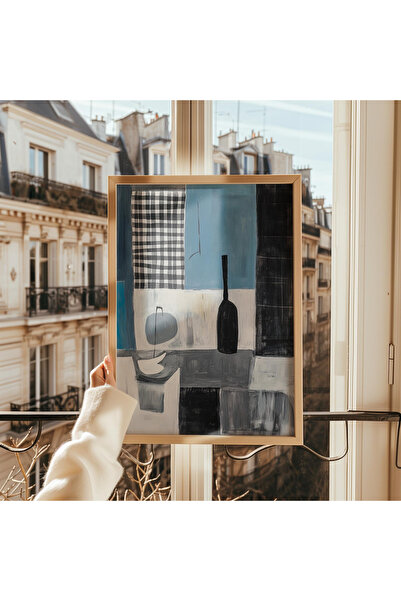 Tuba Decor Tablo dintr-o singură bucată cu rame din lemn pentru sufragerie, s...