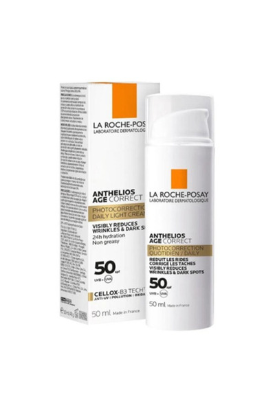 La Roche Posay لاروش بوزاي مرطب 50 مل انثيليوس SPF 50 لتصحيح علامات التقدم با...