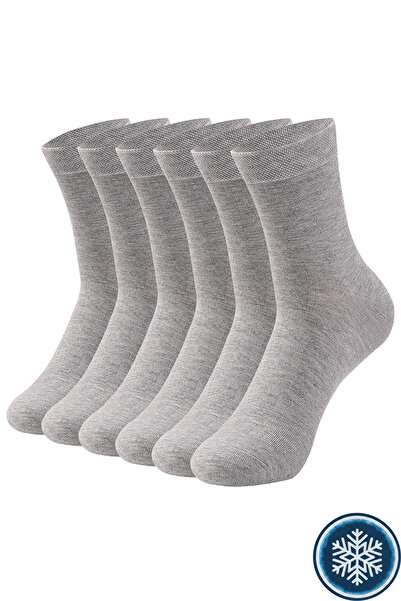 HRN Textile 6 قطع من الجوارب القطنية الطويلة للرجال التي تحافظ على الدفء في ا...